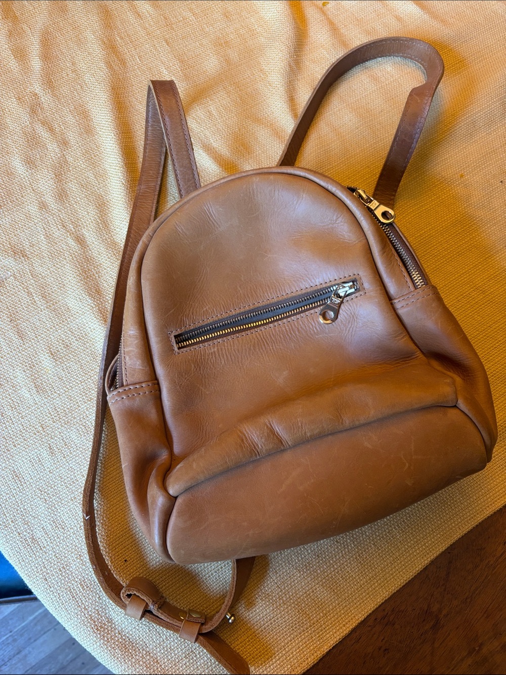 Parker Clay Classic Brown Leather Mini Backpack